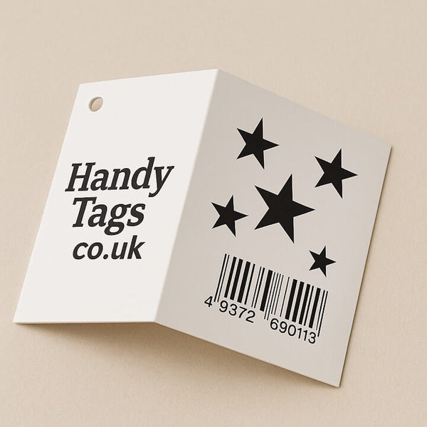 folded tags with free templates -free shipping in the UK